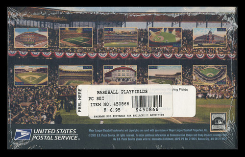 U.S. Scott # UX 365-74, 2001 21c Legendary Playing Fields - Mint Picture Postal Card Set of 10