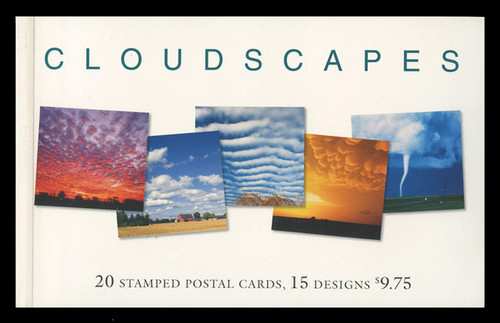 U.S. Scott # UX 421-35, 2004 23c Cloudscapes - Mint Picture Postal Card Set of 15 plus 5 duplicates which come in the booklet