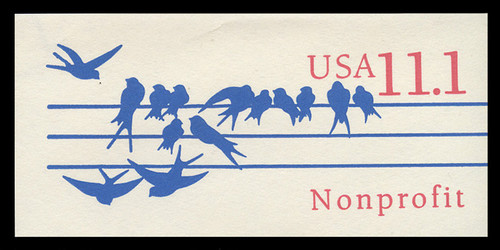 USA Scott # U 620 1991 11.1c Non-Profit Organization - Mint Cut Square