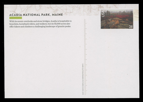 U.S. Scott # UX 601-10, 2010 28c National Parks  - Mint Picture Postal Card Set of 10