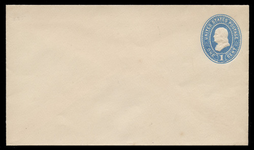 USA Scott # U 294/08, UPSS #877/08 1887-94 1c Franklin, blue on white - Mint (See "Other Details")