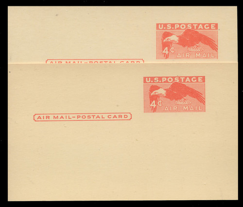 U.S. POSTAL STATIONERY - ERRORS, FREAKS, ODDITIES - EFO POSTAL