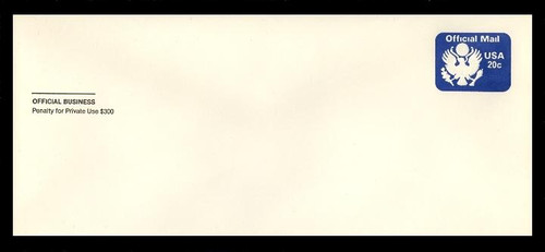 USA Scott # UO 073/23, UPSS # OM8/47, 1983 20c Official Mail Eagle - Mint (See Warranty)