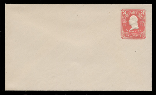 USA Scott # U 385b/07, UPSS #1392a/14 1903 2c Washington, red on white - Mint (See "Other Details")