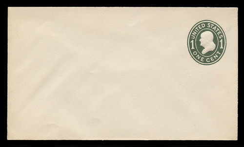 USA Scott # U 400/08, UPSS #1474/15 1907-16 1c Franklin, green on white, Die 1 - Mint (See Warranty)