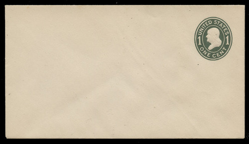 USA Scott # U 400/10, UPSS #1476a/15 1907-16 1c Franklin, green on white, Die 1 - Mint (See Warranty)