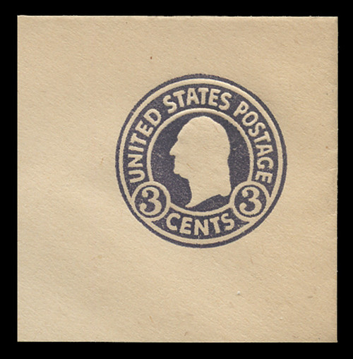 USA Scott # U 436a, 1915-32 3c Washington, Scott Die U93, dark violet on white, Die 1 - Mint Full Corner