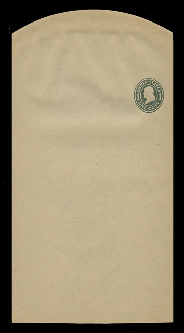 USA Scott # W 405, UPSS #1576/17, 1907 1c Franklin, green on manila - Die 1 - Mint, (See "Other Details")