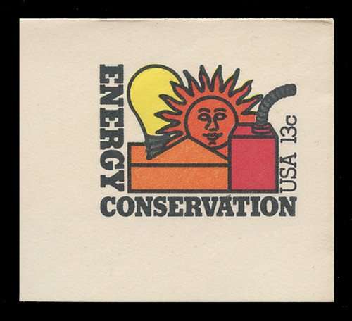 U.S. Scott # U 584 1977 13c Energy Conservation - Mint Full Corner