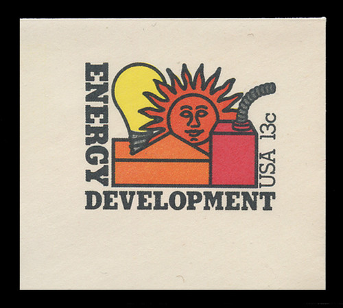 U.S. Scott # U 585 1977 13c Energy Development - Mint Full Corner