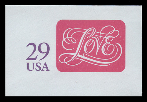 U.S. Scott # U 621 1991 29c Love - Mint Full Corner