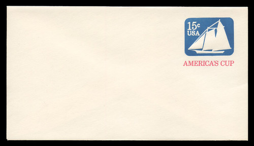 U.S. Scott # U 598 1980 15c America's Cup - Mint Envelope, UPSS Size 12