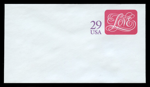 U.S. Scott # U 621 1991 29c Love - Mint Envelope, UPSS Size 12