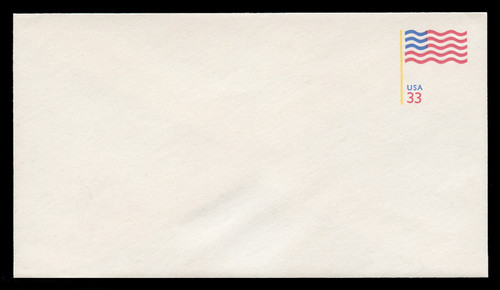 U.S. Scott # U 642 1999 33c U.S. Flag with Yellow Flagpole - Mint Envelope, UPSS Size 12