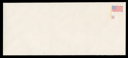 U.S. Scott # U 642 1999 33c U.S. Flag with Yellow Flagpole - Mint Envelope, UPSS Size 23