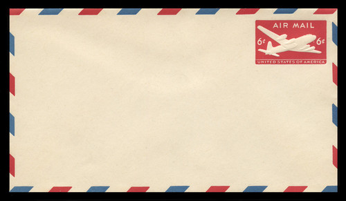 U.S. Scott # UC 18a 1950 6c DC-4 Skymaster, Type 2 - Mint Envelope, UPSS Size 13