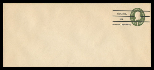 U.S. Scott # U 532bPR/23, UPSS # 3297a/45, 1950 1c Franklin, Die 3, PRECANCELLED - Mint (See Warranty)