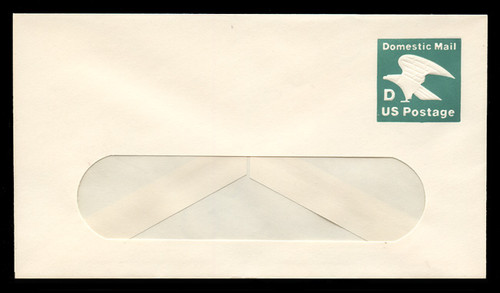 U.S. Scott # U 607/12-WINDOW, UPSS #3691/49A 1985 (20c) "D" Eagle Non-Denominated Envelope - Mint (See Warranty)