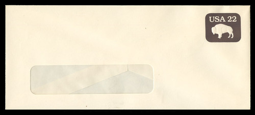 U.S. Scott # U 608/23-WINDOW, UPSS #3697/48A 1985 22c American Bison - Mint (See Warranty)