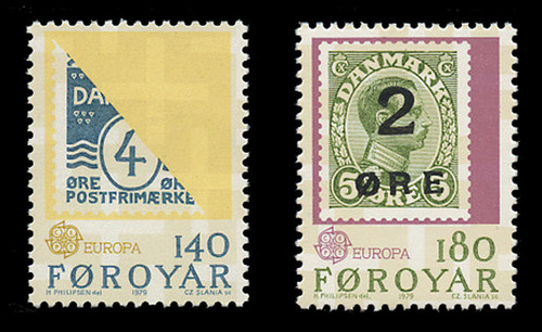 FAROE ISLANDS Scott #  43-4, 1979 EUROPA - Denmank/Faroe Stamps (Set of 2)