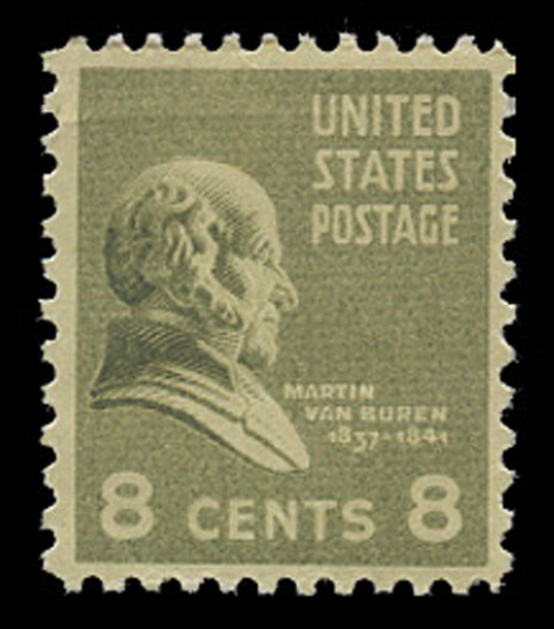 U.S. Scott # 813, 1938 8c Martin Van Buren