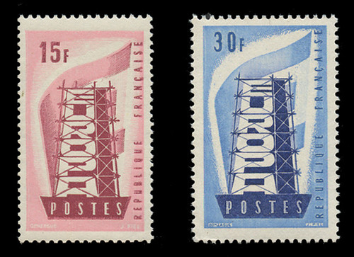 FRANCE Scott #  805-6, 1956 EUROPA (Set of 2)