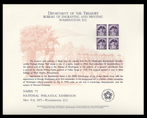 Brookman B 30/Scott SC41 1975 Napex '75 Souvenir Card