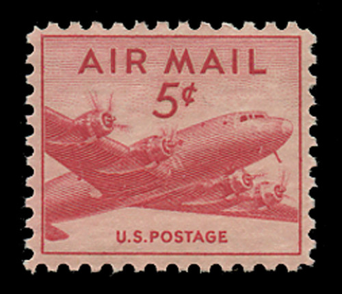 U.S. Scott # C  33, 1947 5c DC-4 Skymaster U.S. Scott # C  33, 1947 5c DC-4 Skymaster