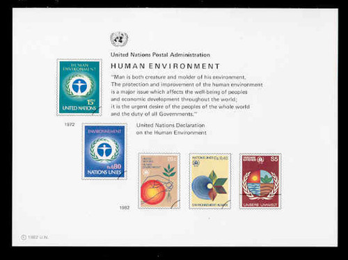U.N. Souvenir Card # 21 - Human Environment