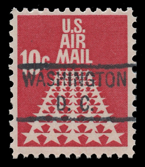 U.S. Scott # C  72, 1968 10c 50-Star Runway, Congressional Precancel