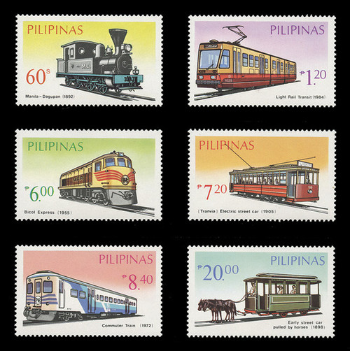 PHILIPPINES Scott # 1731A-F, 1984 Philippine Transportation (Set of 6)