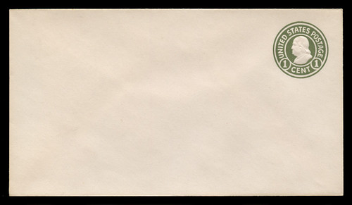 U.S. Scott # U 420/10, UPSS #2012/25 1915-32 1c Franklin, green on white, Die 1 - Mint (See Warranty)