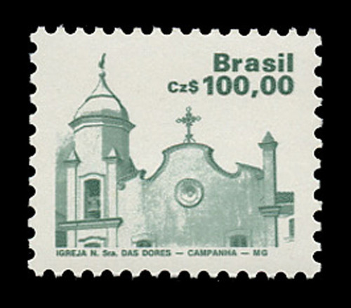 BRAZIL Scott # 2071, 1986 100cz Church of our Lady of Sorrow, Campanha