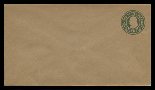 U.S. Scott # U 428/10, UPSS #2140/UNWMKD. 1915-32 1c Franklin, green on unglazed brown, Die 1 - Mint (See Warranty)