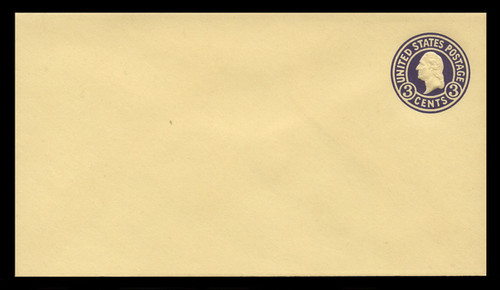 U.S. Scott # U 437f/10, UPSS #2637/38 1915-32 3c Washington, purple on amber, Die 9 - Mint (See Warranty)