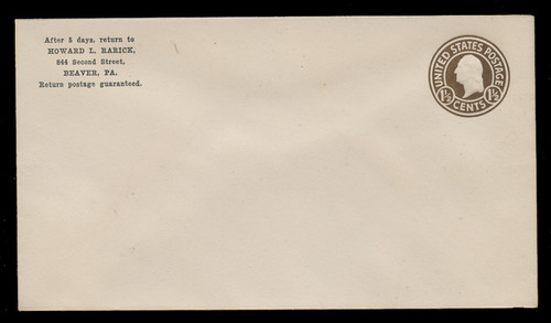 U.S. Scott # U 481/13, UPSS #2149/42 1925 1 ½c Franklin, brown on white, Die 1 - Mint (See Warranty)