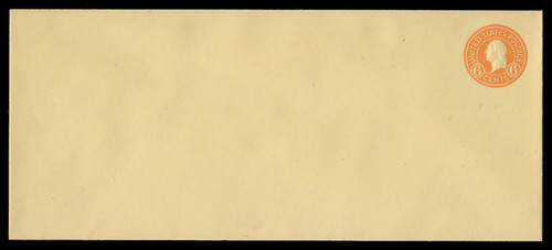 U.S. Scott # U 530/21, UPSS #2729/29 1915-32 6c Washington, orange on amber - Mint (See Warranty)