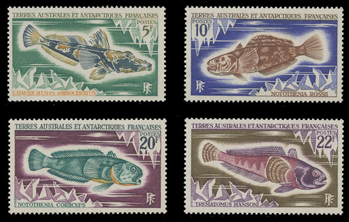 FSAT Scott #  37 - 44, 1971  Antarctic Fish (Set of 8)