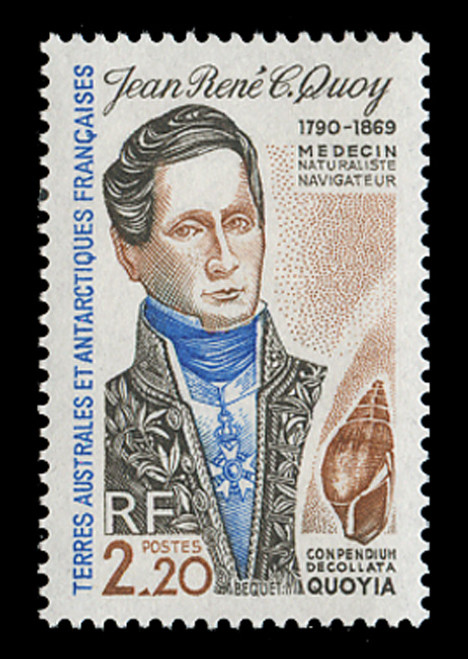 FSAT Scott # 153, 1990 Jean Rene Quoy - Naturalist & Navigator