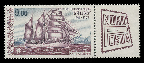 FSAT Scott # C  84, 1984 NORDPOSTA & Scientific Vessel - Gauss (C84 + Label)