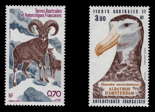 FSAT Scott # C  85-6, 1985 Wildlife - Sheep & Albatross (Set of 2)