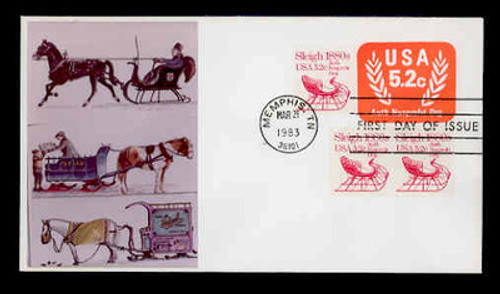 U.S. Scott #U604 5.2c Non-Profit Org. Envelope First Day Cover.  Sarzin Quadrocolorplus cachet.