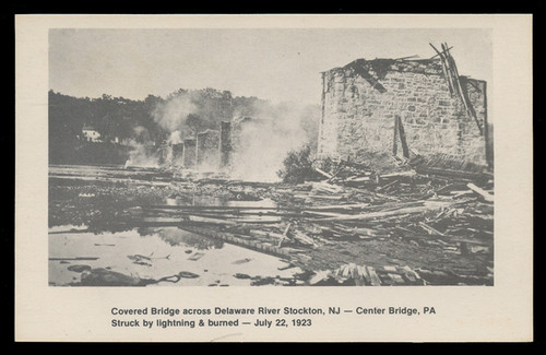 Washington Crossing Card Collectors Club, Photo Covered Bridge, Stockton (On Scott #UX74) - Est. period of use, 1978.