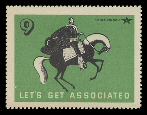 Associated Oil Company Poster Stamps of 1938-9 - #  9, The Spanish Don