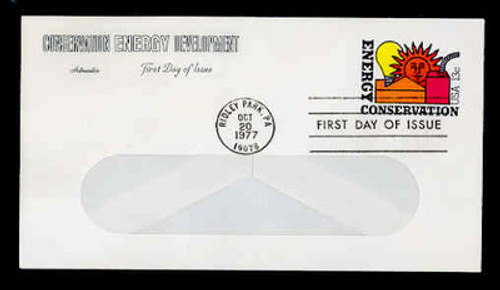 U.S. Scott #U584 13c Energy Conservation WINDOW Envelope First Day Cover.  Artmaster cachet.