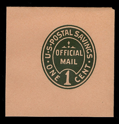 切手27 U.S. Scott # UO 071 1911 1c Official Mail, green on buff - Mint