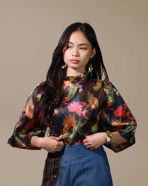 Anahaw High Neck Blouse