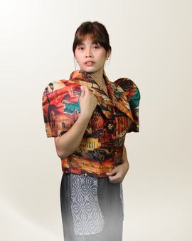 Manila 2-Way Slub Silk Bolero