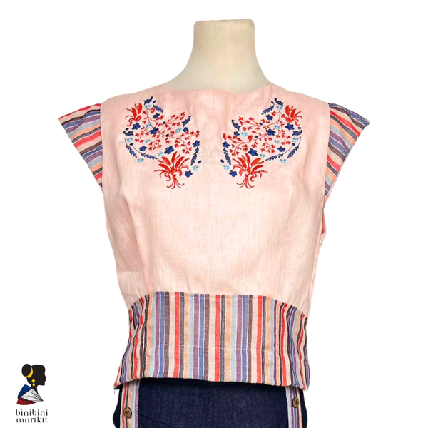 Bonita Embroidered Cap Sleeve Blouse
