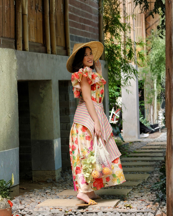 Flora Flutter Maxi Dress